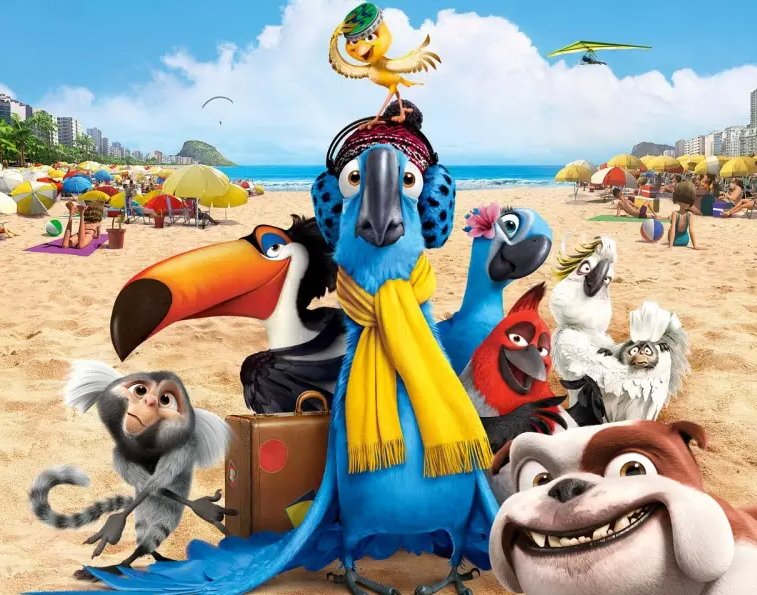 пляж попугаи - оригинал