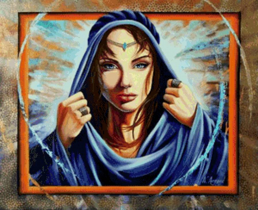 женский образ - женщина, портрет, образ, красота, девушка, живопись - предпросмотр