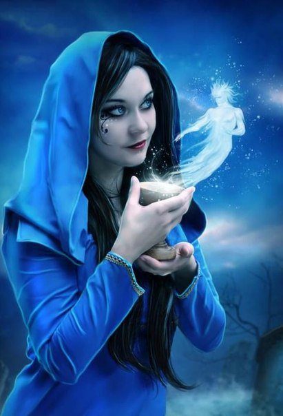 Фэнтэзи - дух, фэнтэзи, девушка, магия, волшебство - оригинал