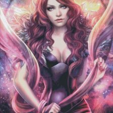 Схема вышивки «девушка»