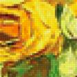 Предпросмотр схемы вышивки «жёлтые розы в вазе» (№951153)