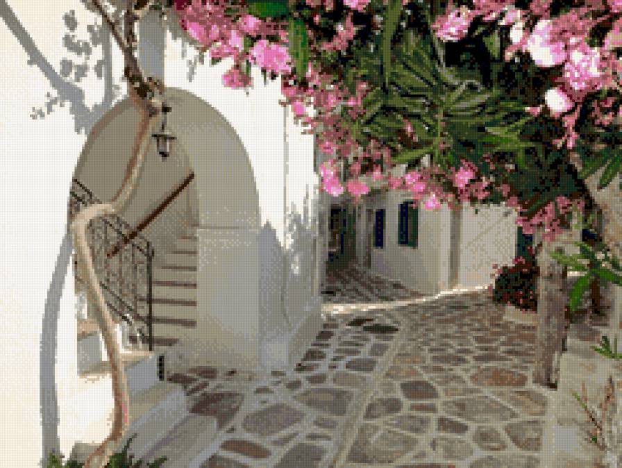 Греческая улочка - города - предпросмотр