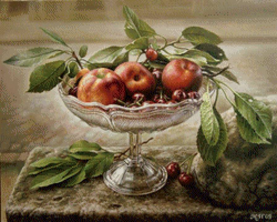 Натюрморт с ягодами - натюрморт - предпросмотр