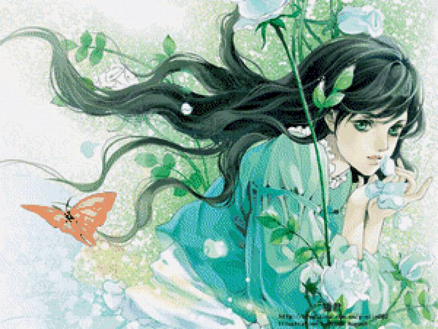 Презрение - япония, девушка, фэнтези, аниме - предпросмотр