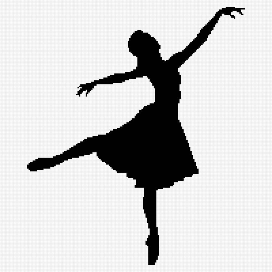 Балерина - балерина, монохром, девушка, балет - предпросмотр