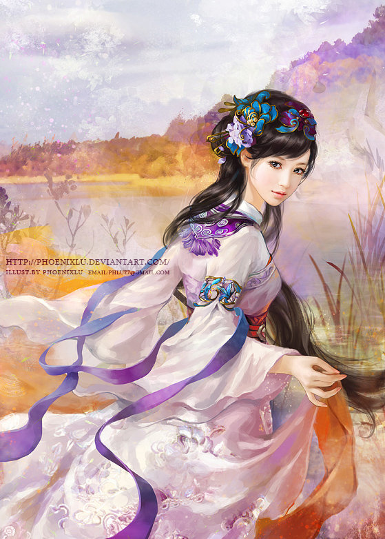 Мимолетящая - япония, девушка, аниме, фэнтези - оригинал