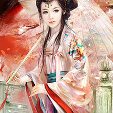 Схема вышивки «Под зонтом»