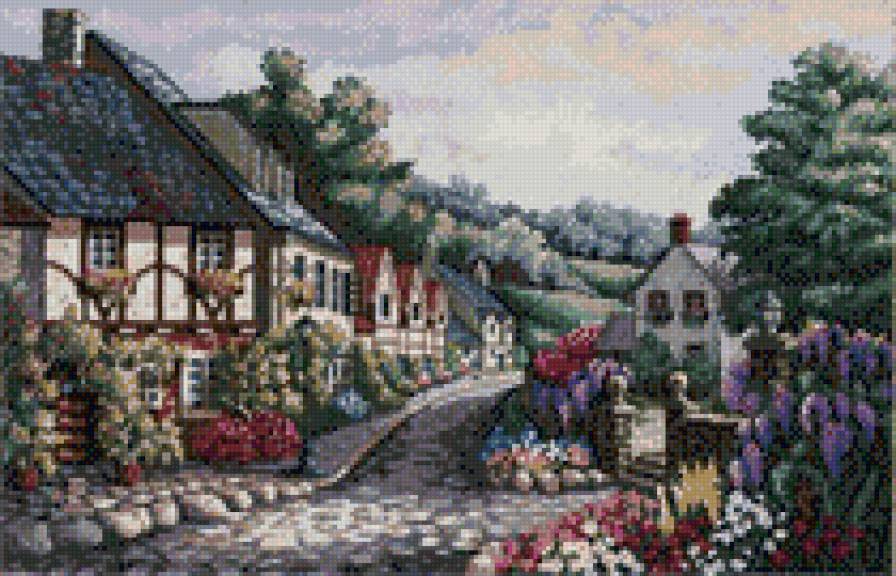 улочка.. - дома, город, переулок,  - предпросмотр