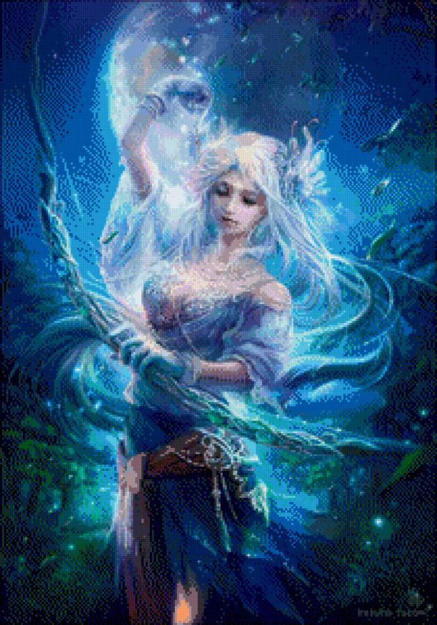 Лучница - девушка, япония, фэнтези, аниме, эльфы - предпросмотр