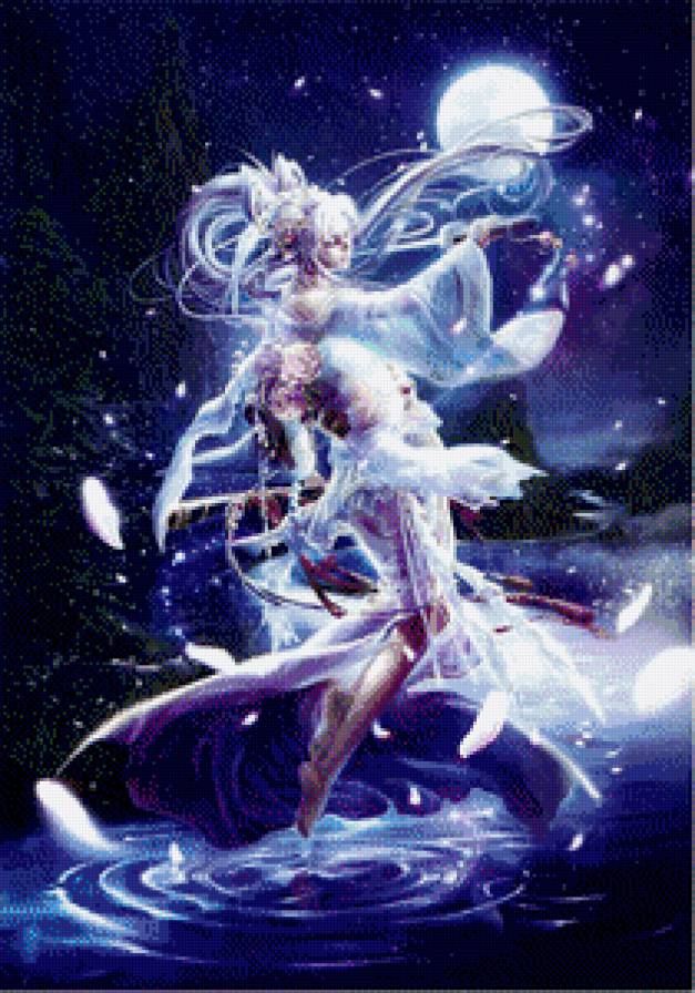 Душа озера - аниме, фэнтези, девушка, япония - предпросмотр