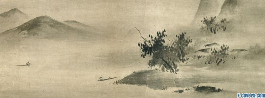 Туман - япония, природа, монохром - оригинал