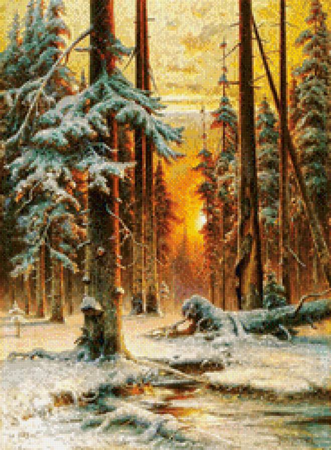 Картина художника Юлия Клевера - пейзаж - предпросмотр