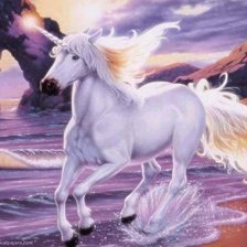 Схема вышивки «единорог»