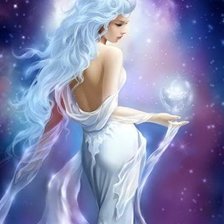 Схема вышивки «девушка»