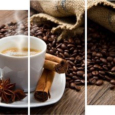 Схема вышивки «Кофе»