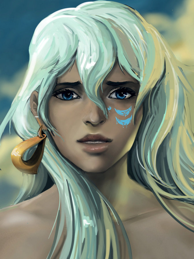 Атлантида - девушка, мультик - оригинал