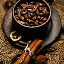 Схема вышивки «чашка кофе»