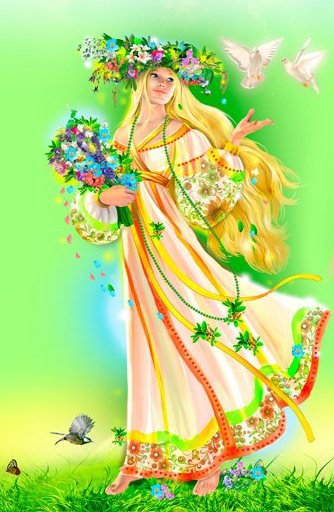 Богиня Леля - слявянская богиня, девушка - оригинал