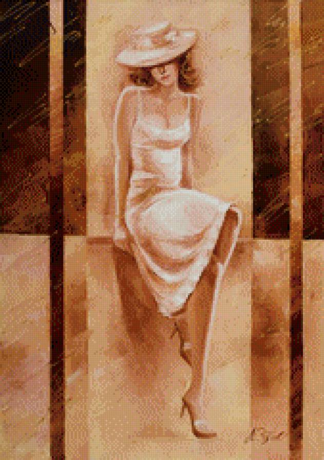 Женский образ - картина, люди - предпросмотр