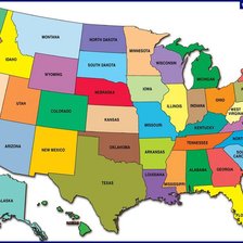 Карта США 1
