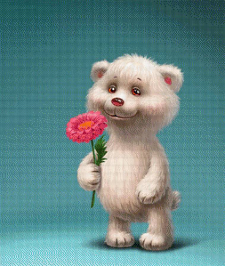 Мишка - картинки, животные, открытки, цветы, дети - предпросмотр