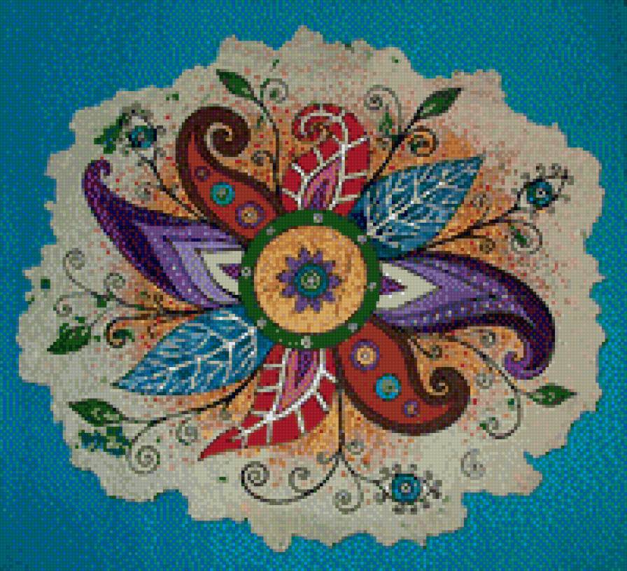 Цветик-восьмицветик - орнамент - предпросмотр