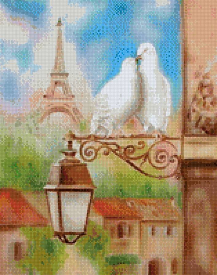 париж - любовь моя - париж, голуби, любовь, пара - предпросмотр