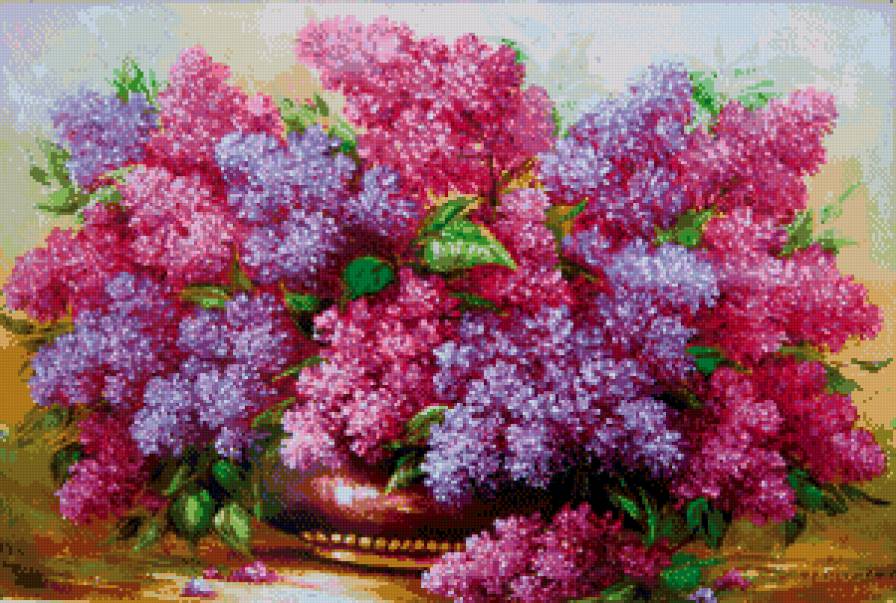 яркая сирень - сирень, букет, цветы - предпросмотр