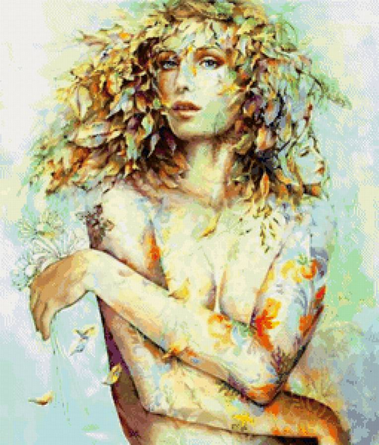 женский образ - арт, девушка, портрет, графика, образ, женщина - предпросмотр