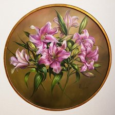 Схема вышивки «лилии»