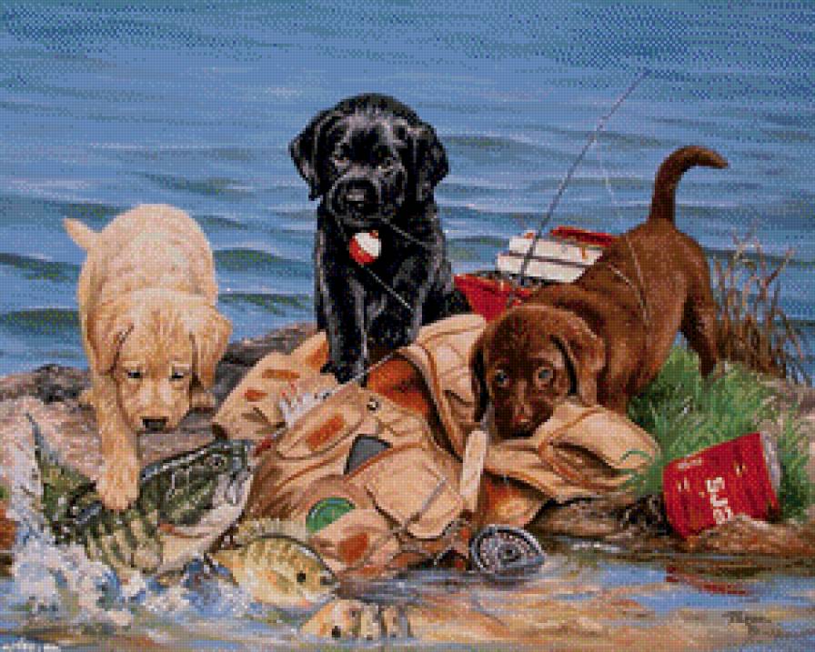 Рыбалка - картина - предпросмотр