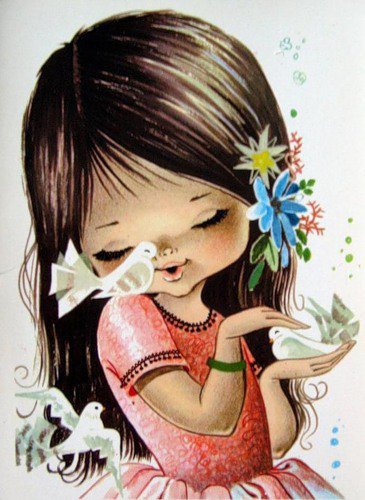 Muñequta con pajaritos - оригинал