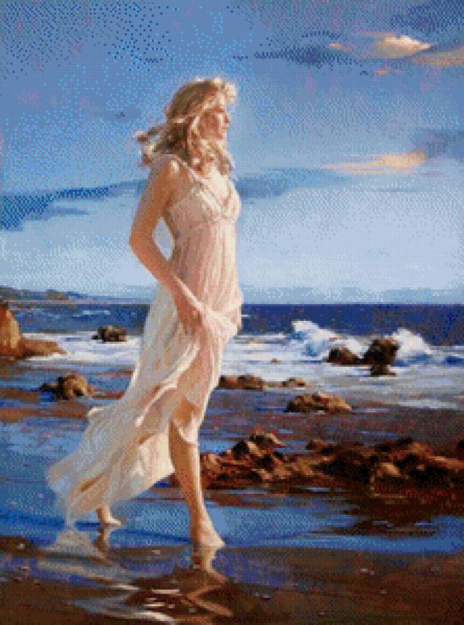 Художник Ричард Джонс - картина, люди - предпросмотр