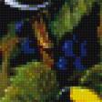 Предпросмотр схемы вышивки «птички и виноград» (№957757)