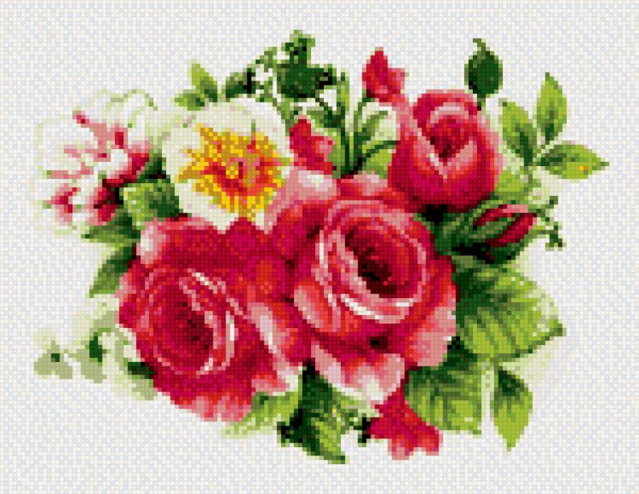 цветы - букет, маленькая, цветы - предпросмотр