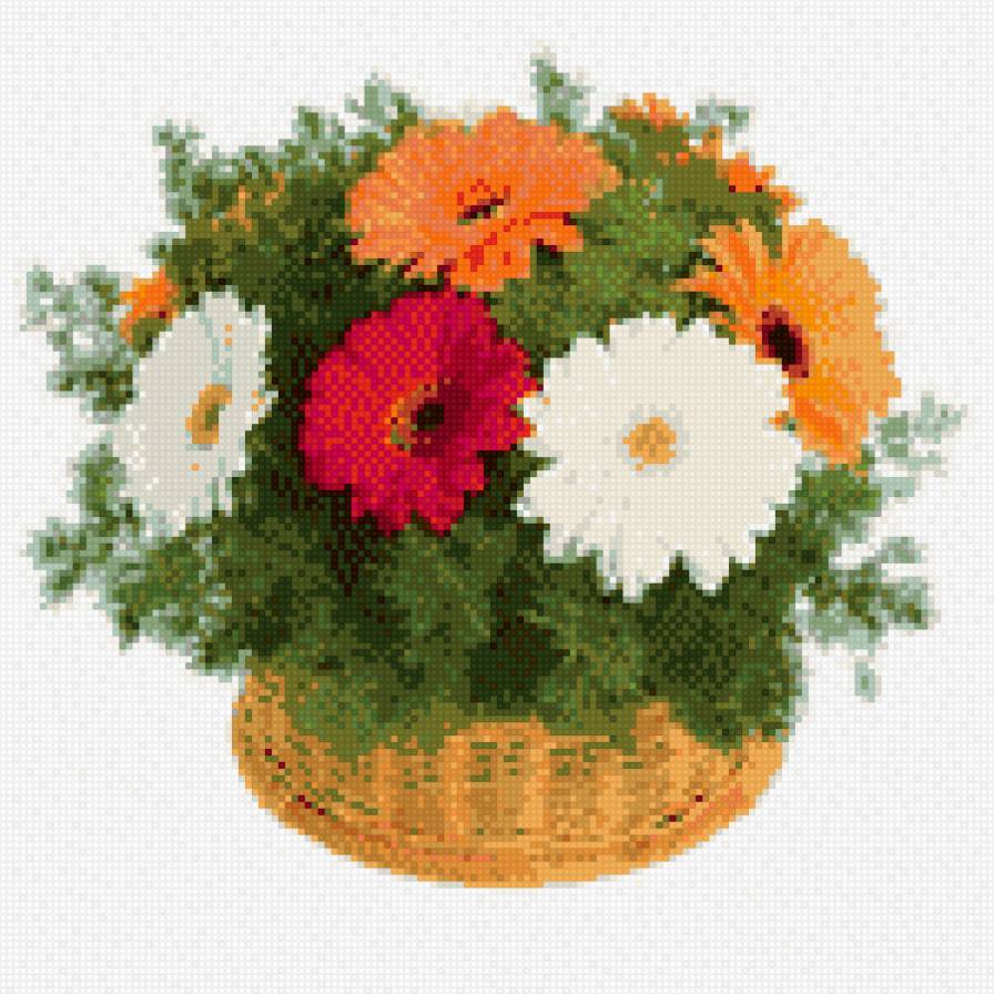 Герберы - цветы, букет, маленькая - предпросмотр