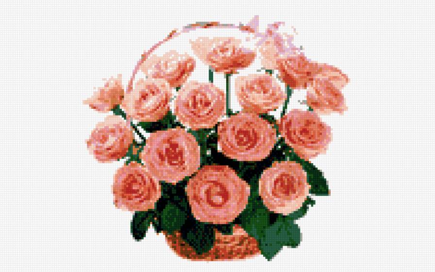 Роза - букет, цветы, маленькая - предпросмотр