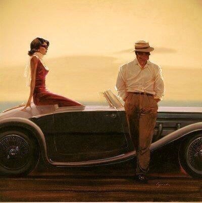 пара на авто - двое - оригинал