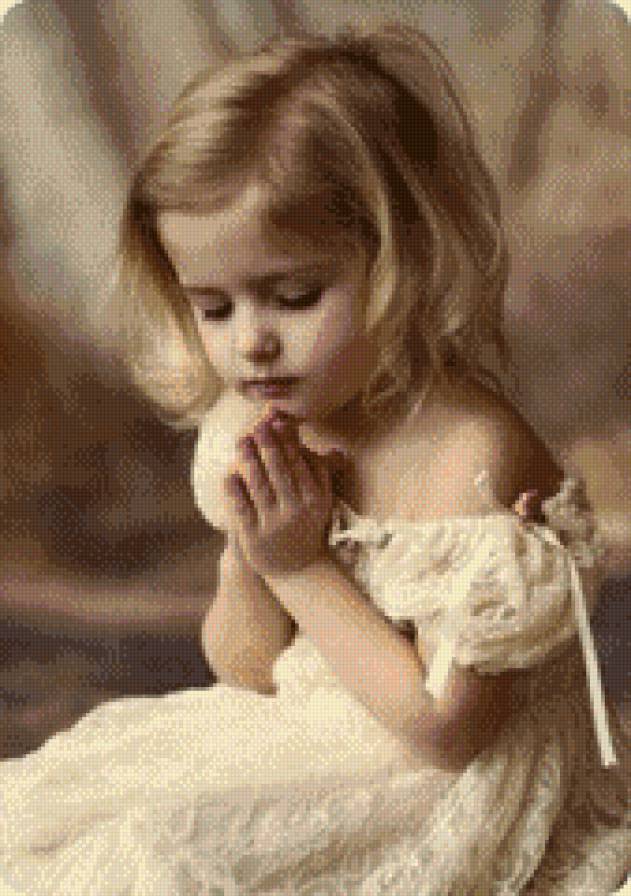 молитва - девочка, молитва - предпросмотр