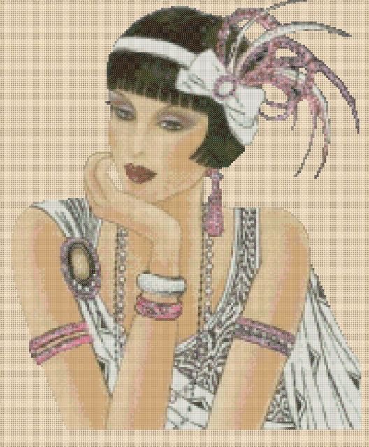 mujer tocado charleston - оригинал