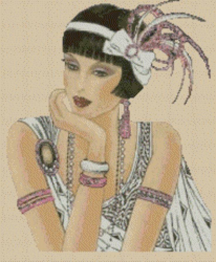 mujer tocado charleston - предпросмотр