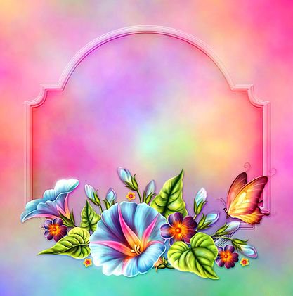 рамка для фото с барвинком - бабочки, подушка, рамка, барвинок, панно, цветы, фото - оригинал