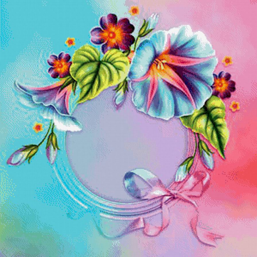 рамка для фото с барвинком - фото, панно, цветы, подушка, рамка, бабочки, барвинок - предпросмотр