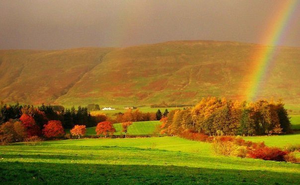 солнечная долина - горы, солнце, природа, лес - оригинал