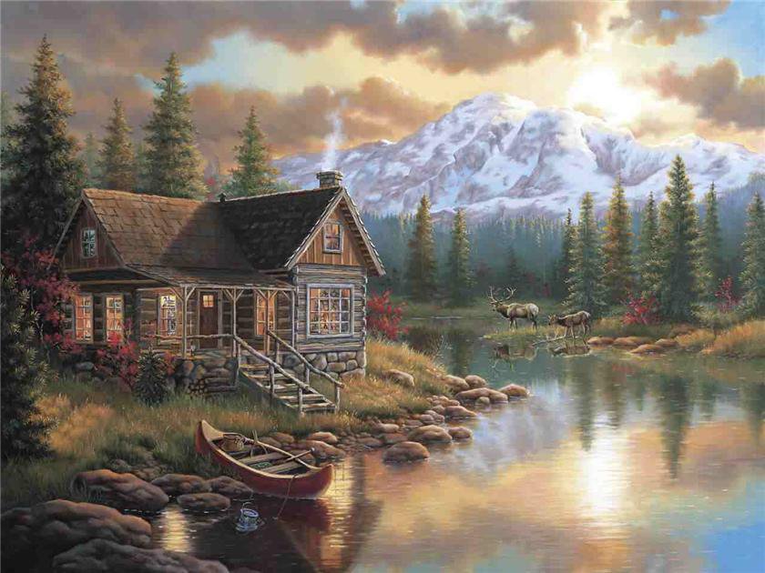 вечер в горах - оригинал