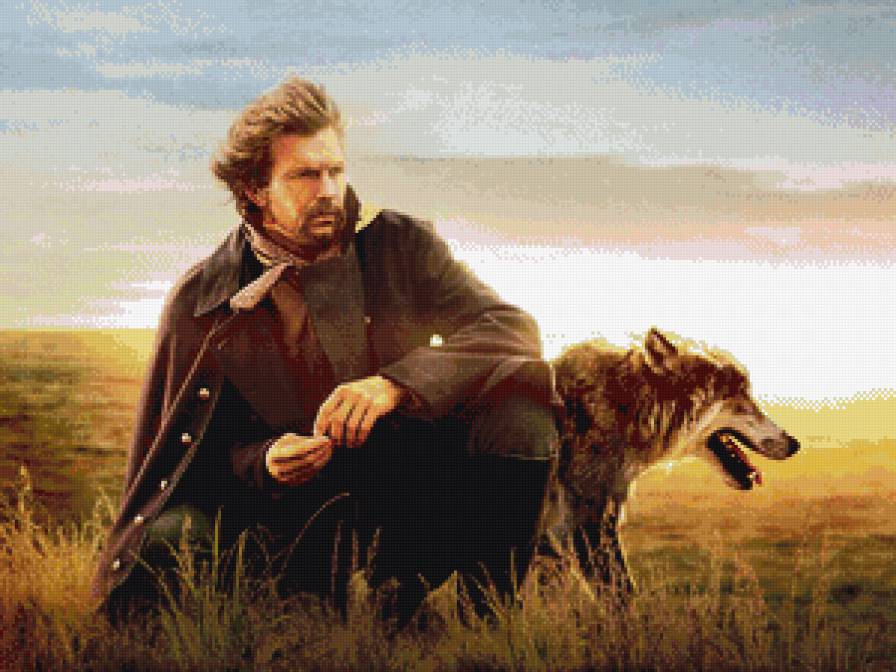 танцующий с волками, кевин костнер - фильм, волк, кевин костнер, кино, актер - предпросмотр