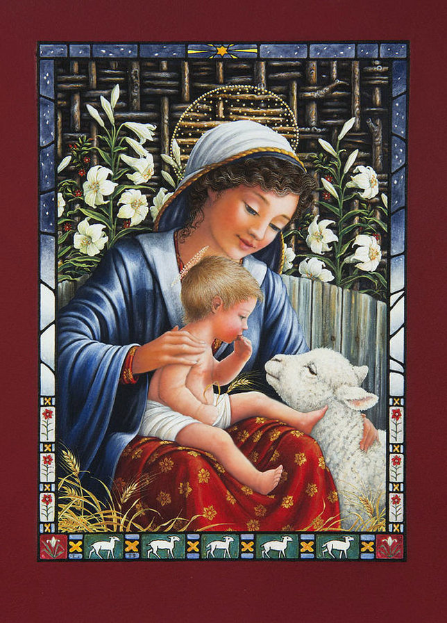 мадонна с младенцем - ребенок, любовь, мама - оригинал