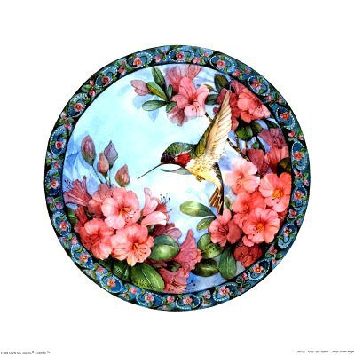 колибри - цветы, птица - оригинал