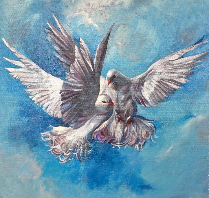 Голуби мира - пара, голуби - оригинал