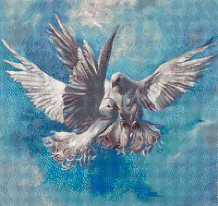 Голуби мира - пара, голуби - предпросмотр